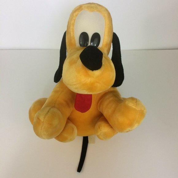 Walt Disney Company Pluto Dog Plush 16" Sitting Large Stuffed Animal Tongue Out - Picture 7 of 12